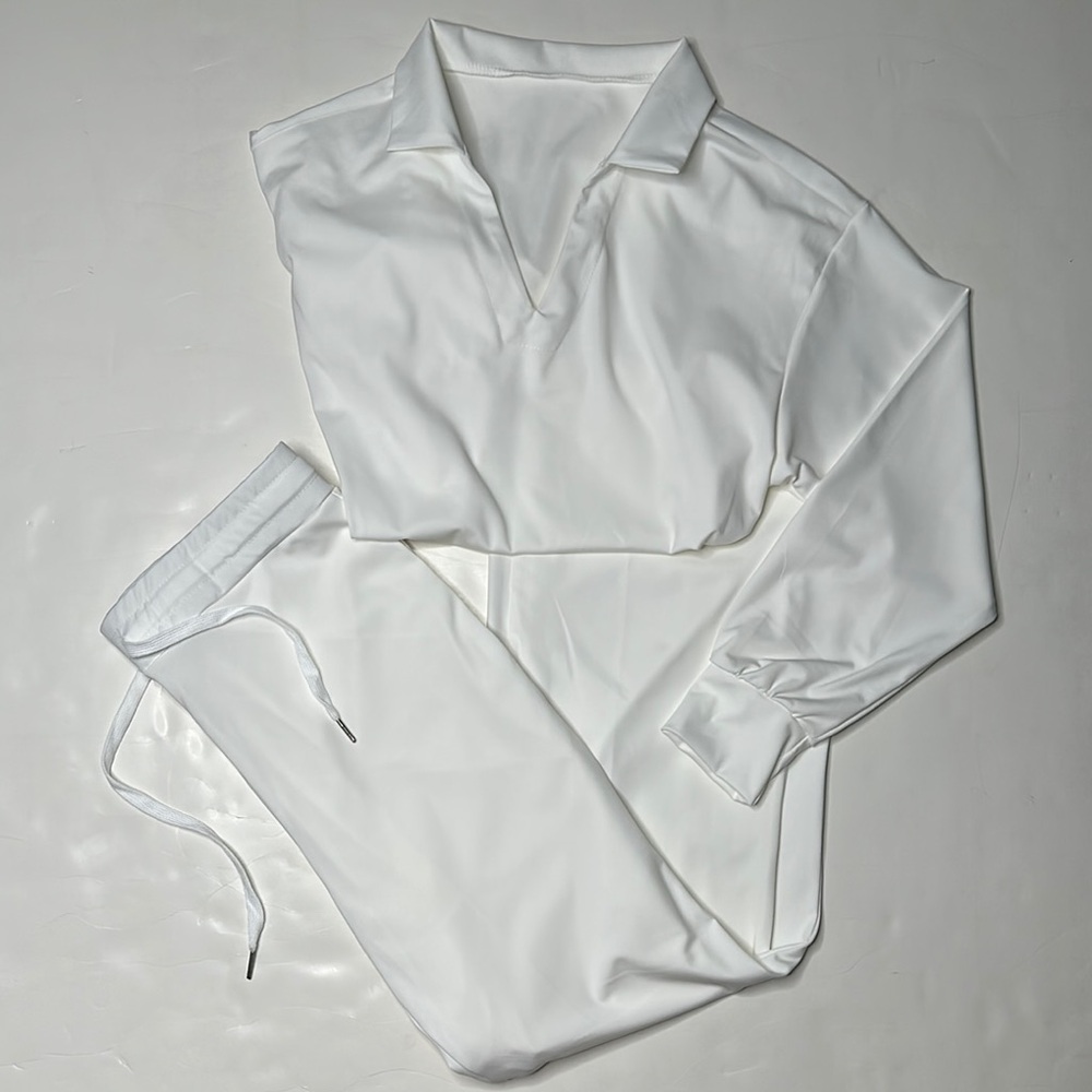 White Loungewear Set